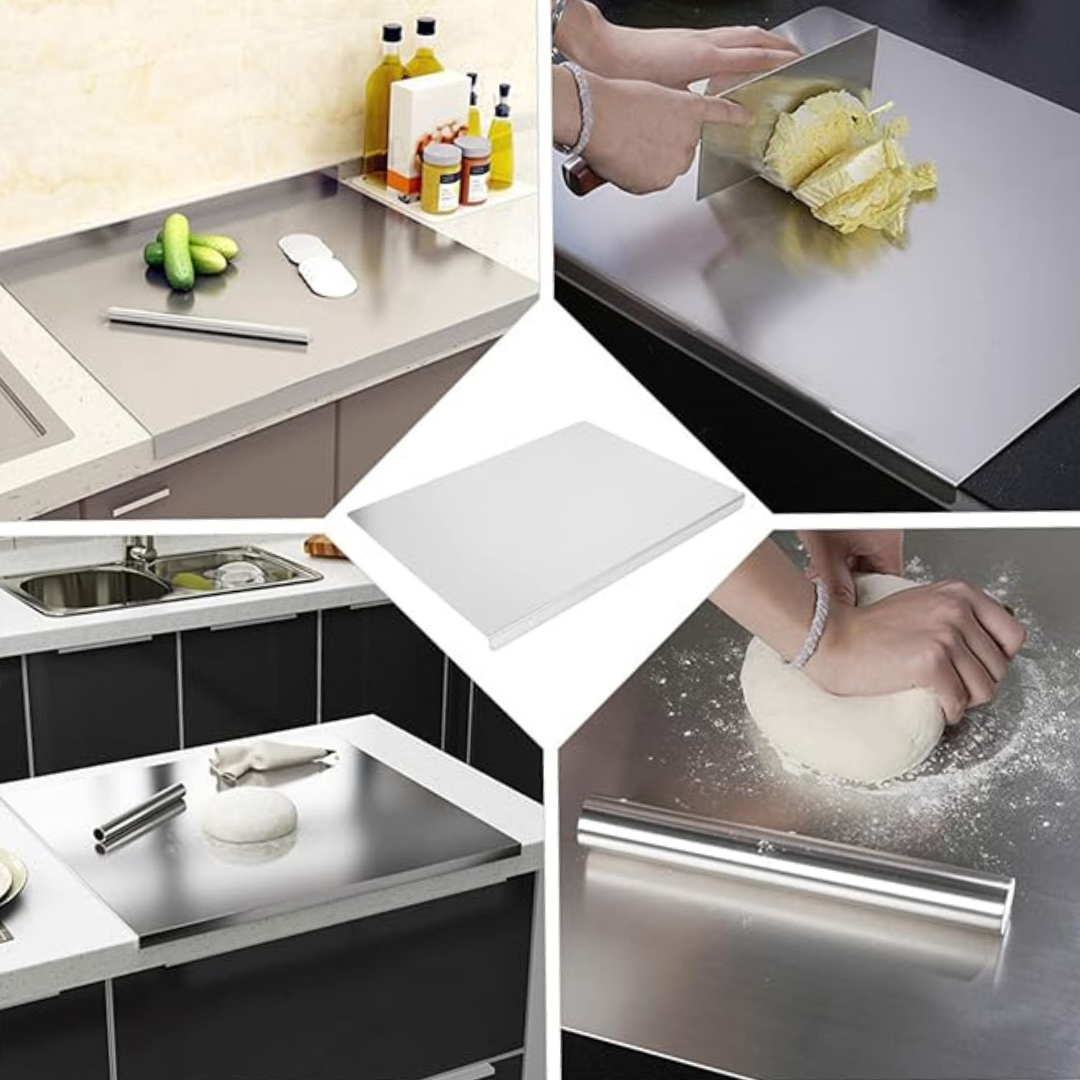 Stainless Steel Kitchen Chopping Board | 41 cm*31 cm Big size | Kitchen special